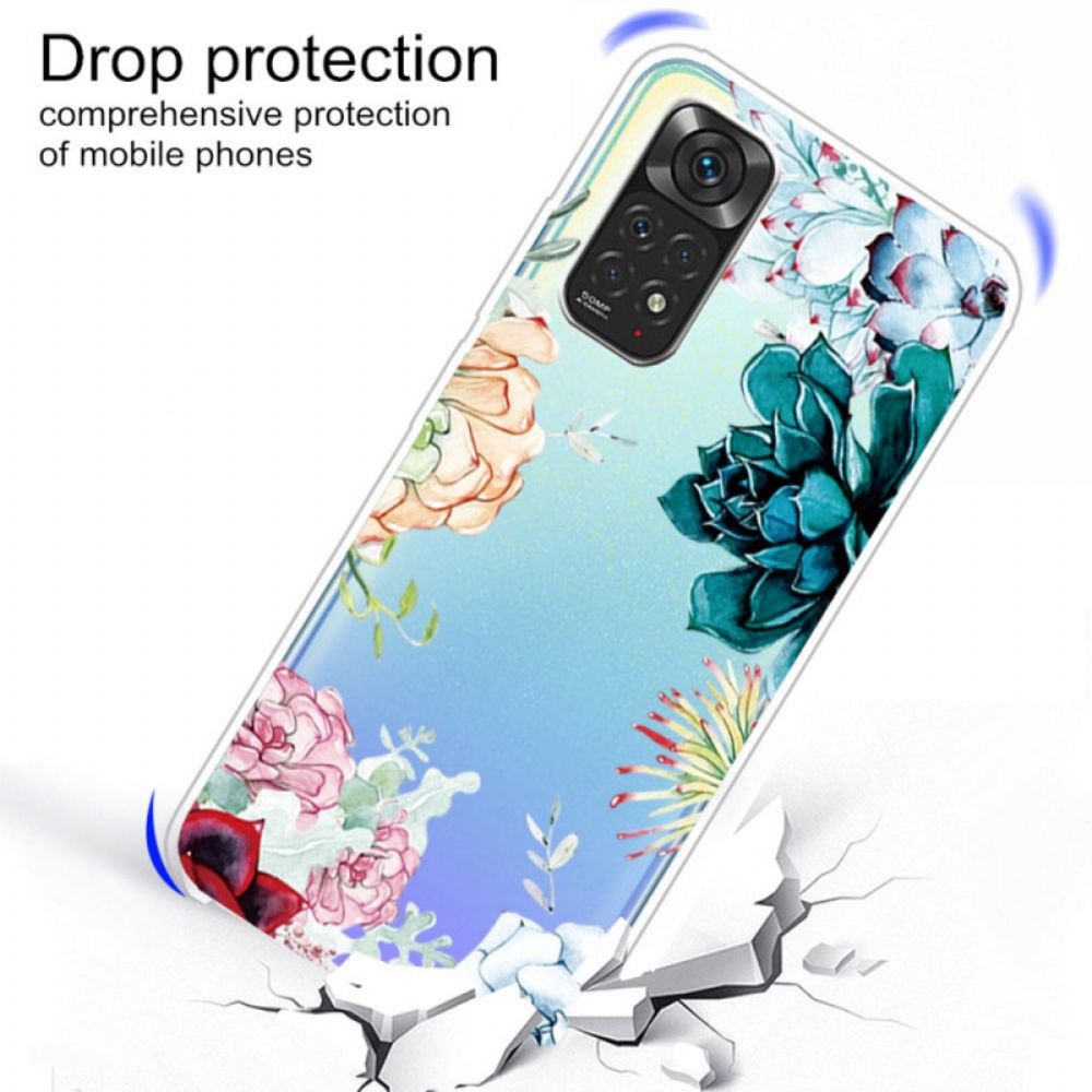 Handyhülle Für Xiaomi Redmi Note 11 Pro 4G / 5G Aquarell Blumen