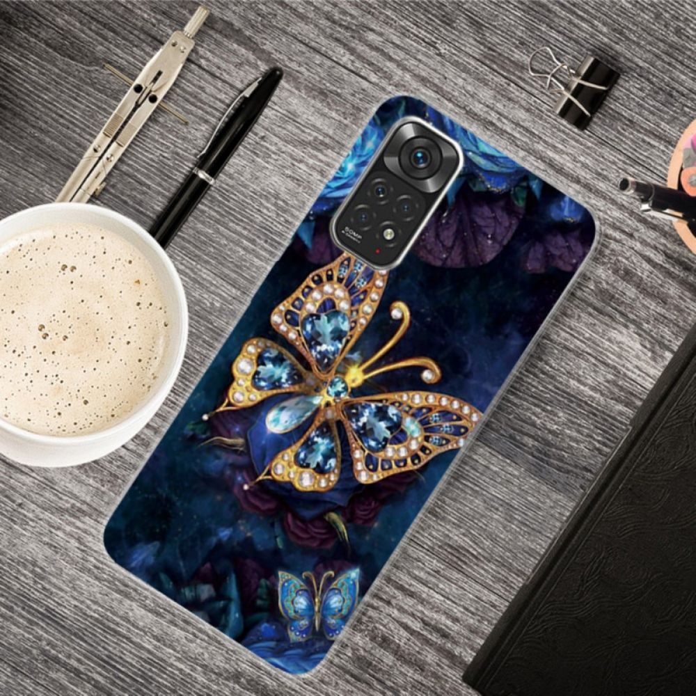 Handyhülle Für Xiaomi Redmi Note 11 Pro 4G / 5G Goldener Schmetterling