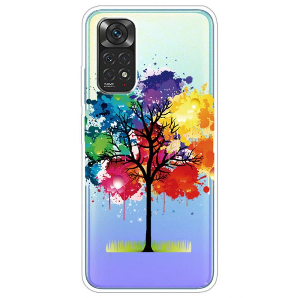 Hülle Für Xiaomi Redmi Note 11 Pro 4G / 5G Transparenter Aquarellbaum