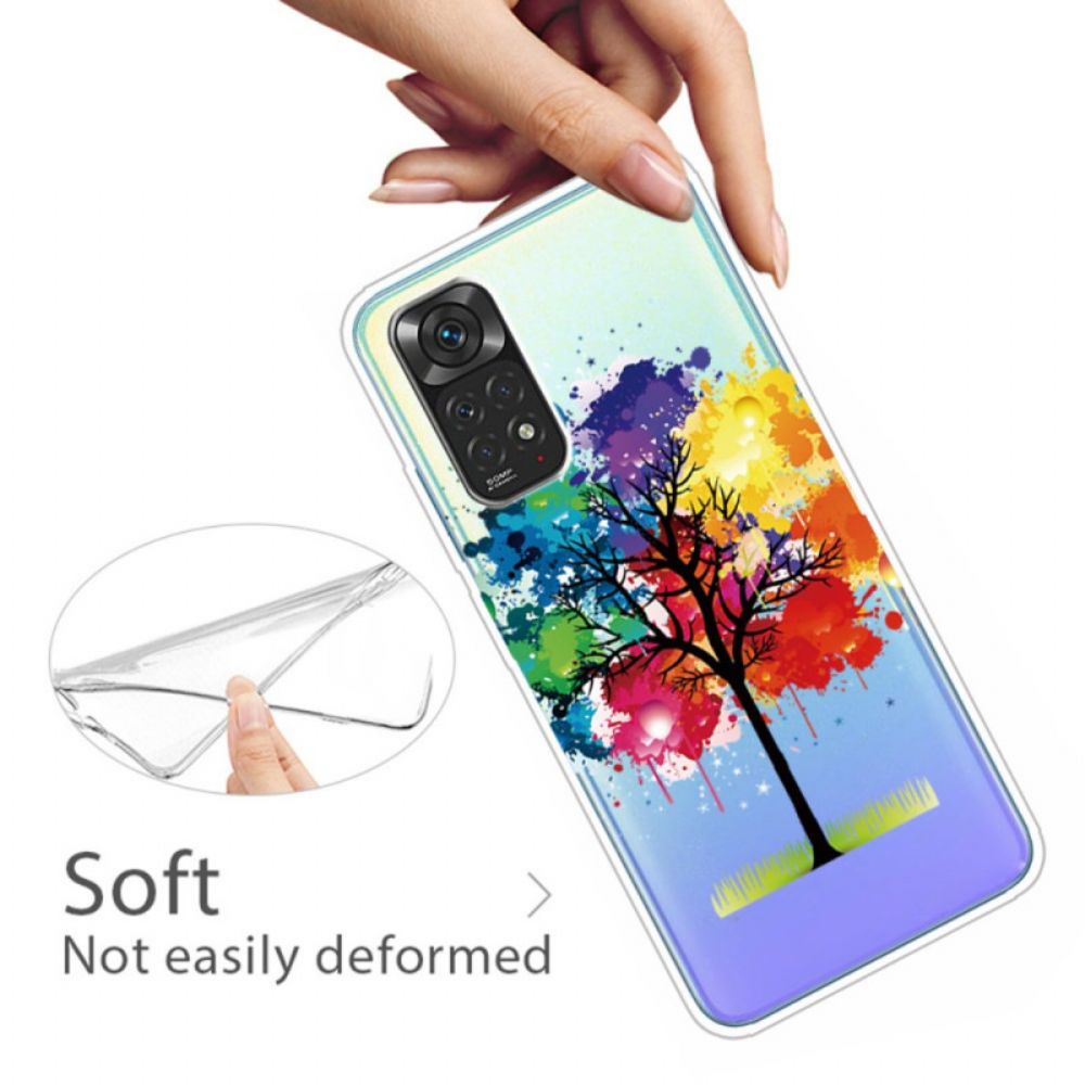 Hülle Für Xiaomi Redmi Note 11 Pro 4G / 5G Transparenter Aquarellbaum