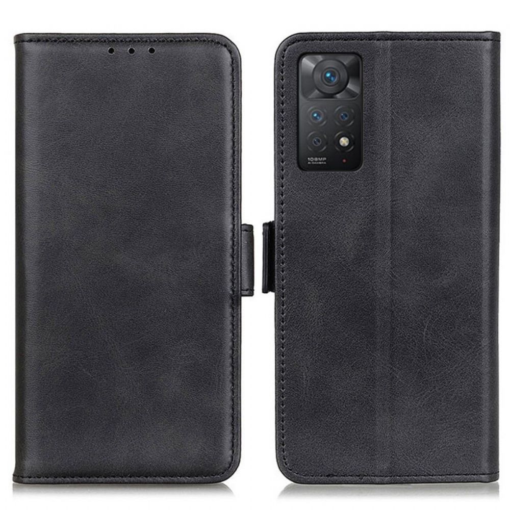 Lederhüllen Für Xiaomi Redmi Note 11 Pro 4G / 5G Flip Case Doppelklappe