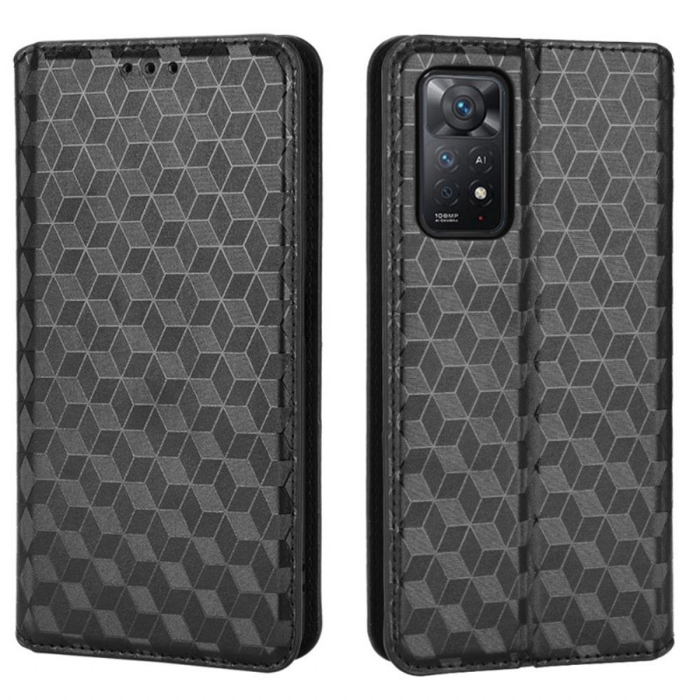 Schutzhülle Für Xiaomi Redmi Note 11 Pro 4G / 5G Flip Case 3d-diamant-leder-effekt