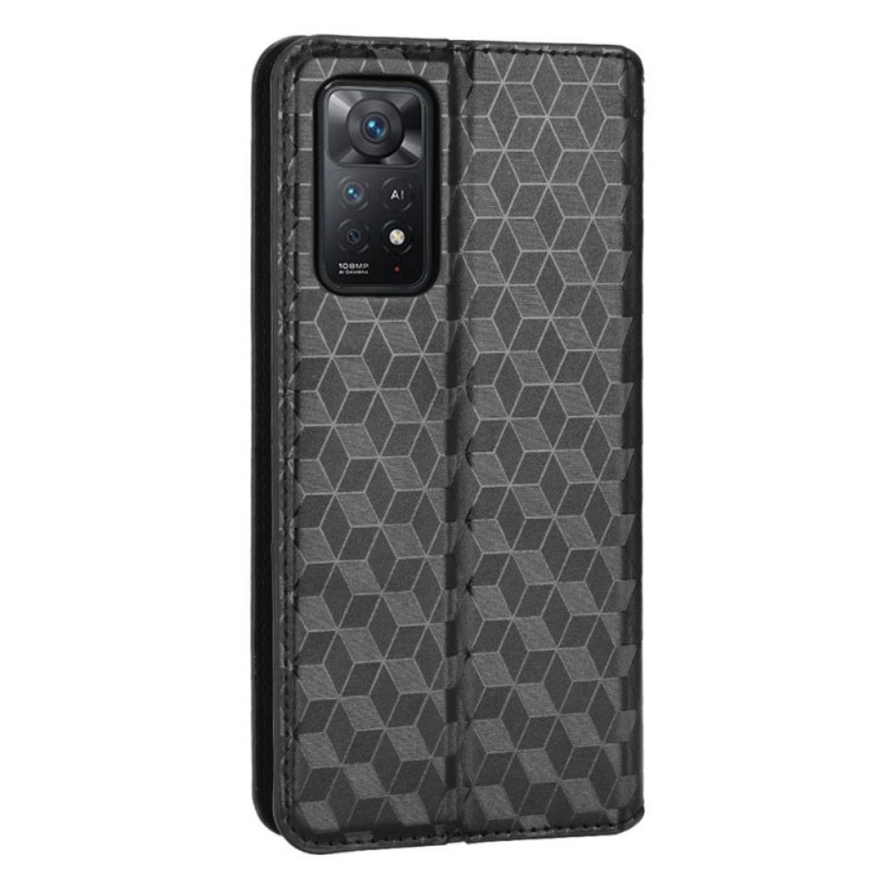 Schutzhülle Für Xiaomi Redmi Note 11 Pro 4G / 5G Flip Case 3d-diamant-leder-effekt