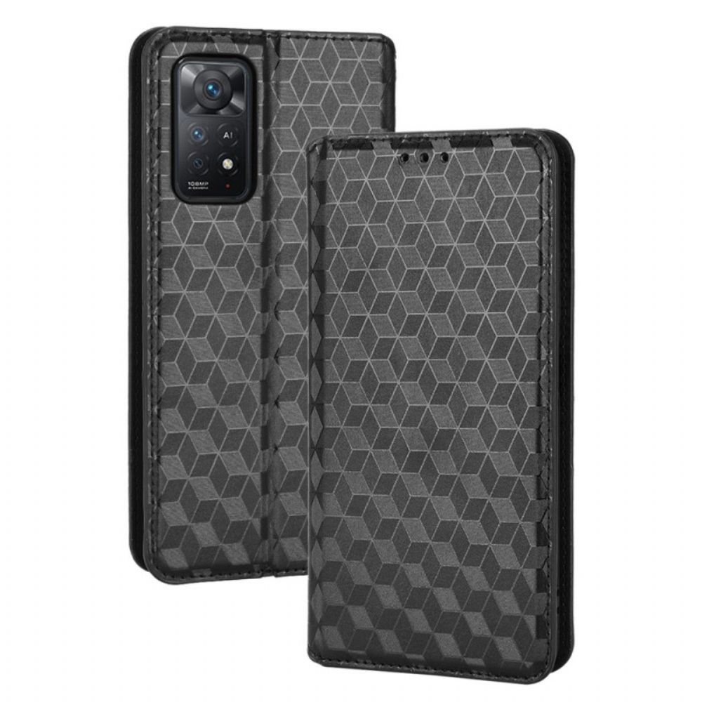 Schutzhülle Für Xiaomi Redmi Note 11 Pro 4G / 5G Flip Case 3d-diamant-leder-effekt