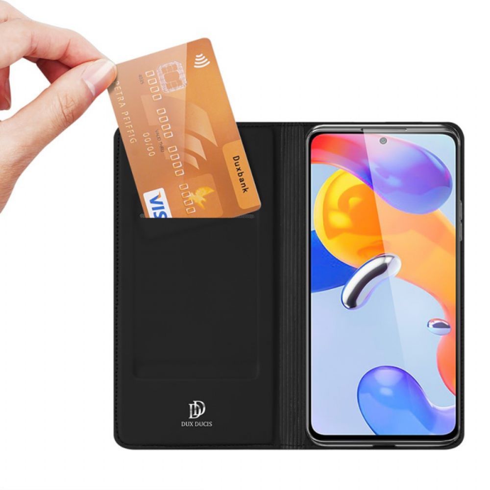 Schutzhülle Für Xiaomi Redmi Note 11 Pro 4G / 5G Flip Case Dux Ducis Pro-skin