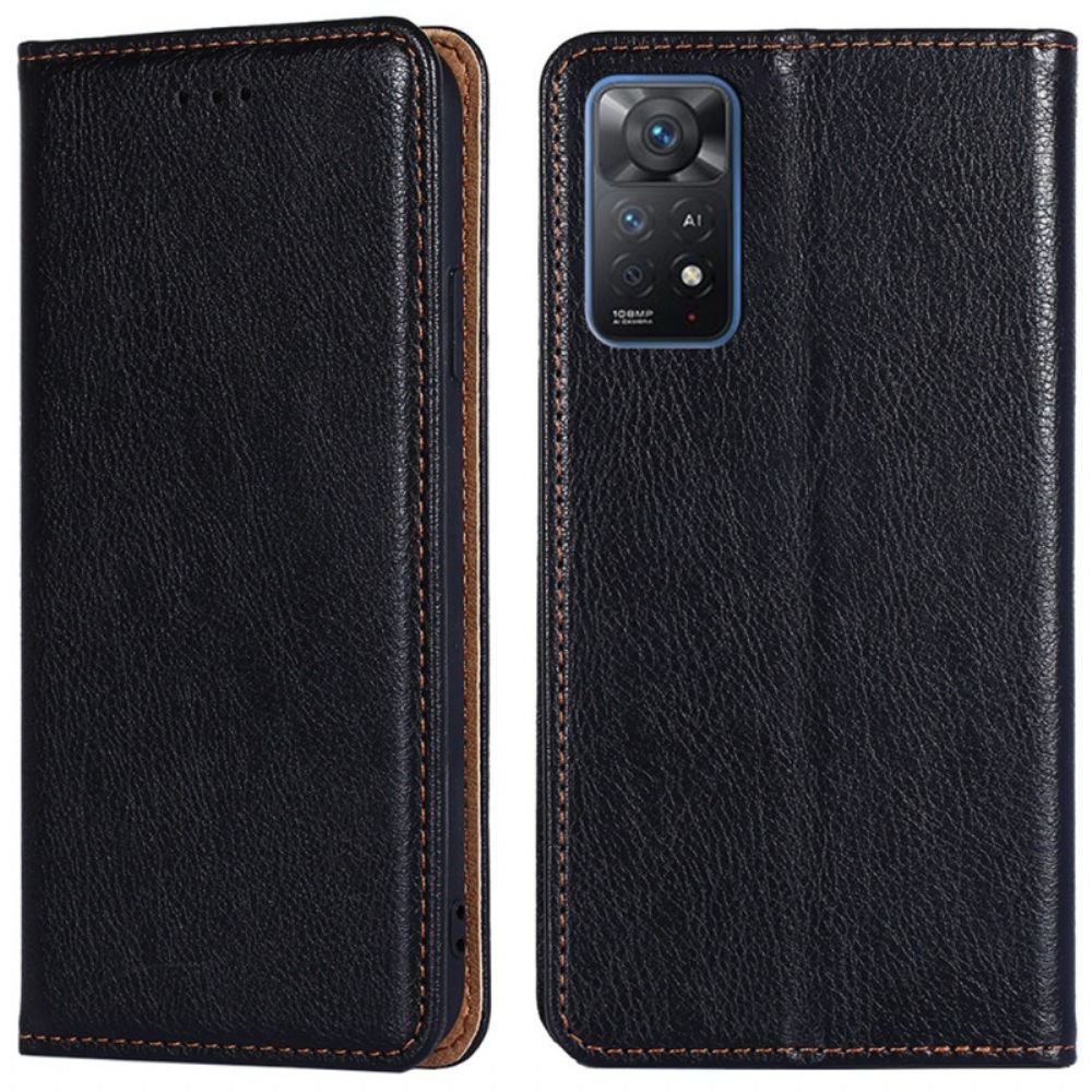 Schutzhülle Für Xiaomi Redmi Note 11 Pro 4G / 5G Flip Case Kunstledernähte