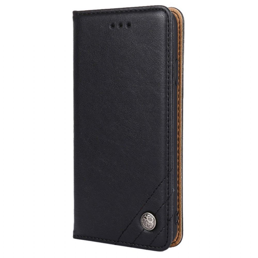 Schutzhülle Für Xiaomi Redmi Note 11 Pro 4G / 5G Flip Case Lederoptik Mit Nieten