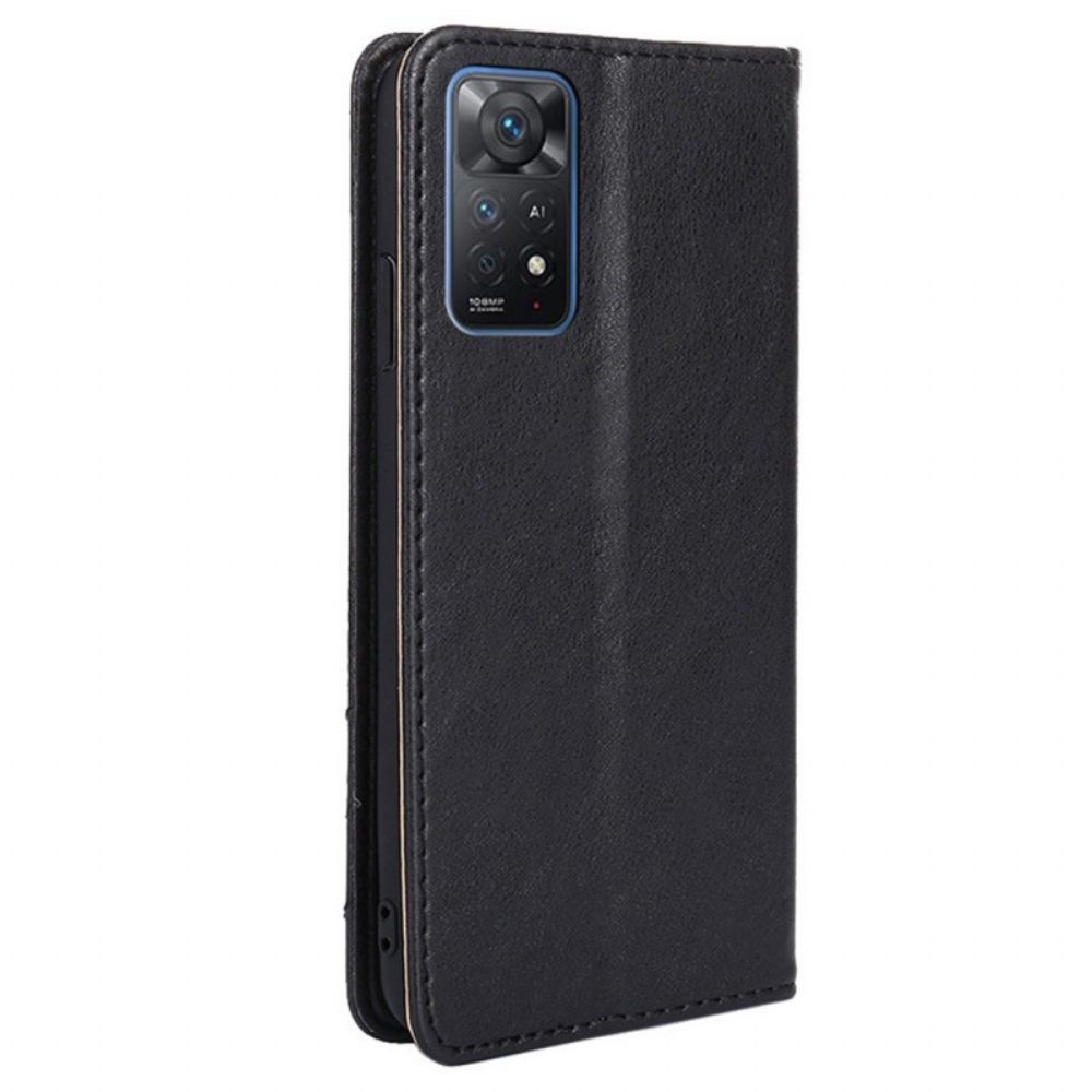 Schutzhülle Für Xiaomi Redmi Note 11 Pro 4G / 5G Flip Case Lederoptik Mit Nieten