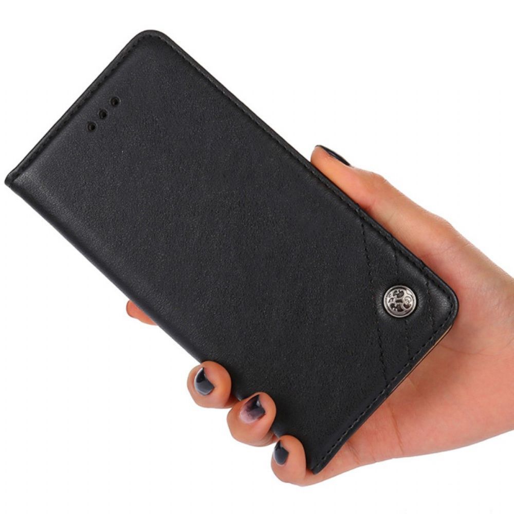 Schutzhülle Für Xiaomi Redmi Note 11 Pro 4G / 5G Flip Case Lederoptik Mit Nieten