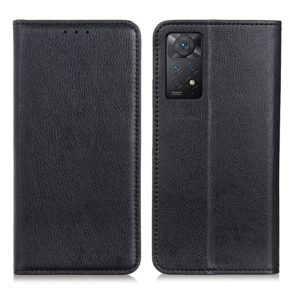 Schutzhülle Für Xiaomi Redmi Note 11 Pro 4G / 5G Flip Case Litchi-spaltleder