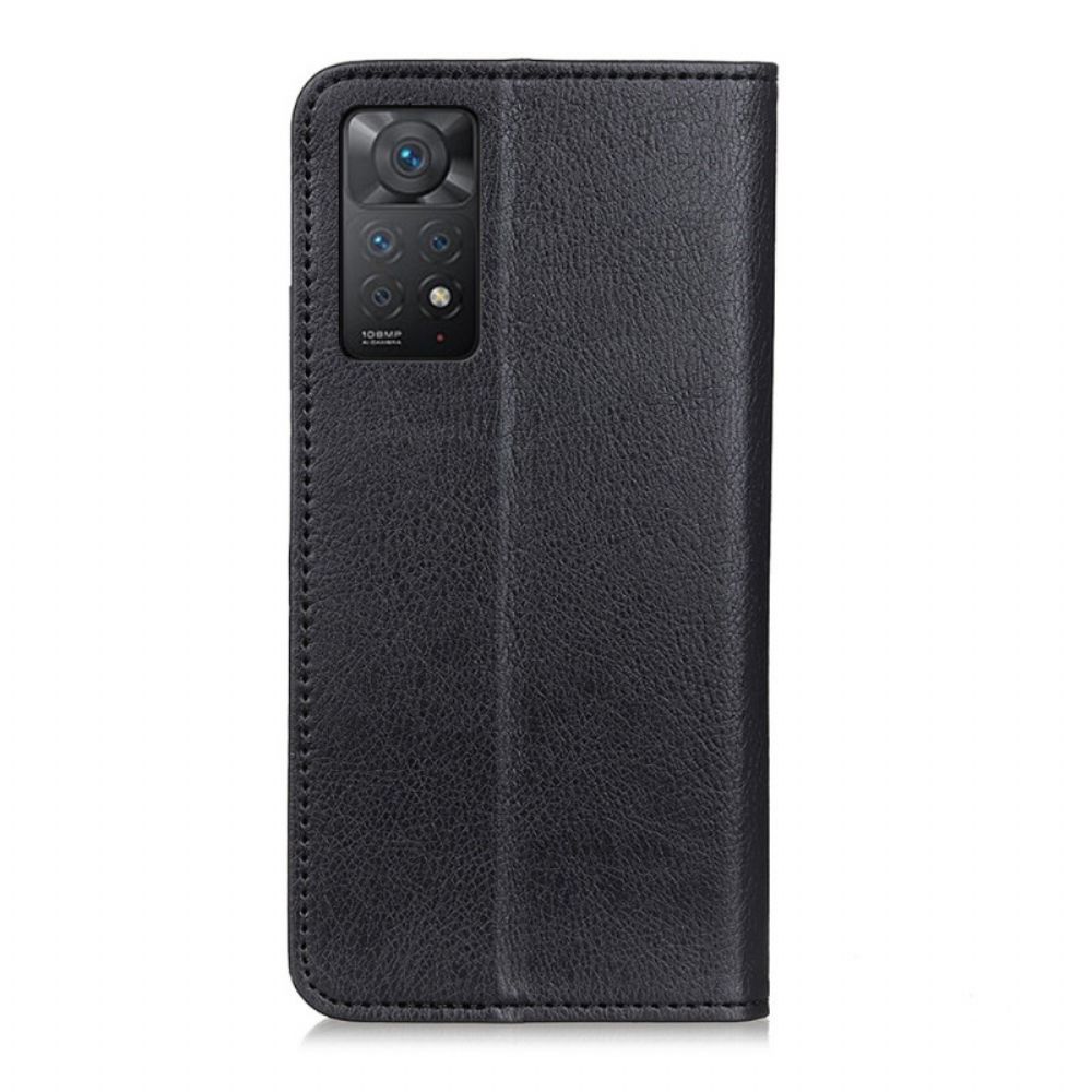 Schutzhülle Für Xiaomi Redmi Note 11 Pro 4G / 5G Flip Case Litchi-spaltleder