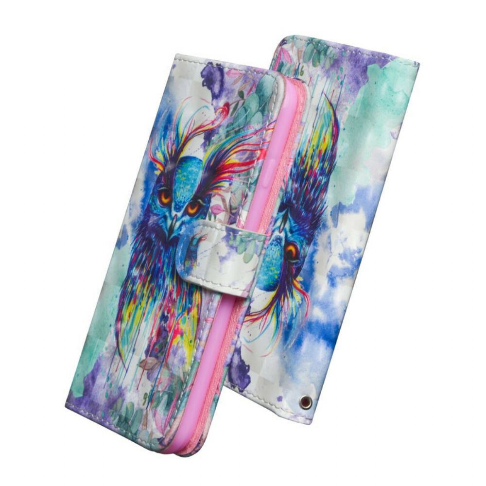 Flip Case Für Oppo Find X2 Lite Aquarell Vogel