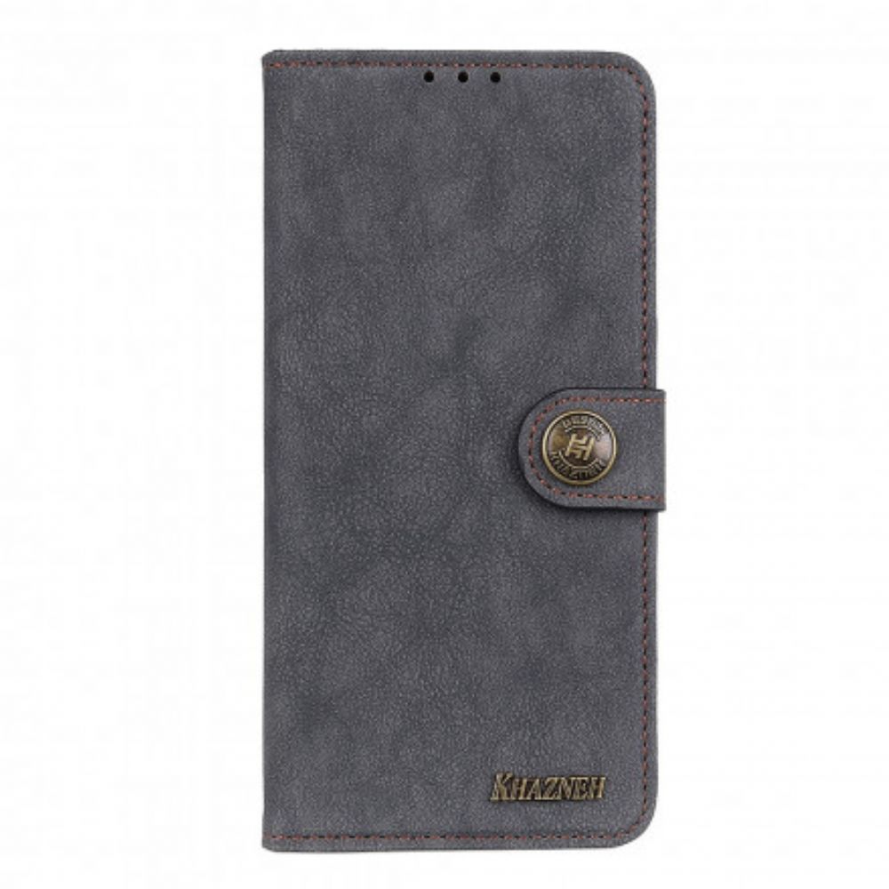 Flip Case Für Xiaomi Redmi Note 9 5G / 9T 5G Khazneh Spaltleder