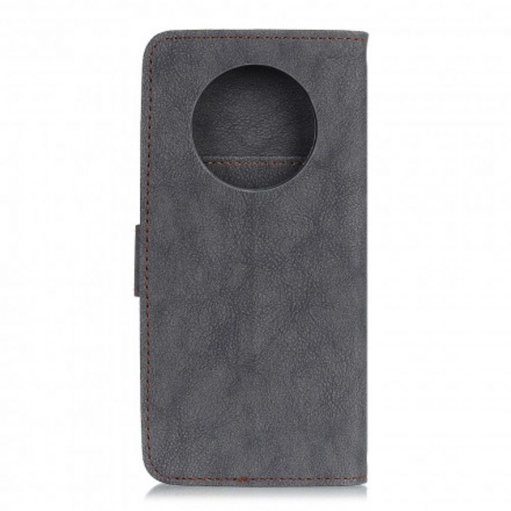 Flip Case Für Xiaomi Redmi Note 9 5G / 9T 5G Khazneh Spaltleder