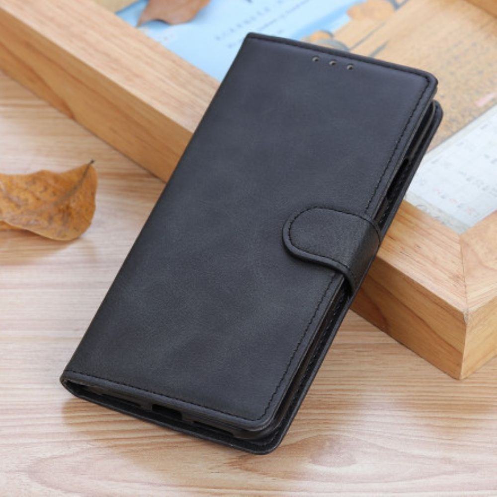 Flip Case Für Xiaomi Redmi Note 9 5G / 9T 5G Retro-mattleder-effekt