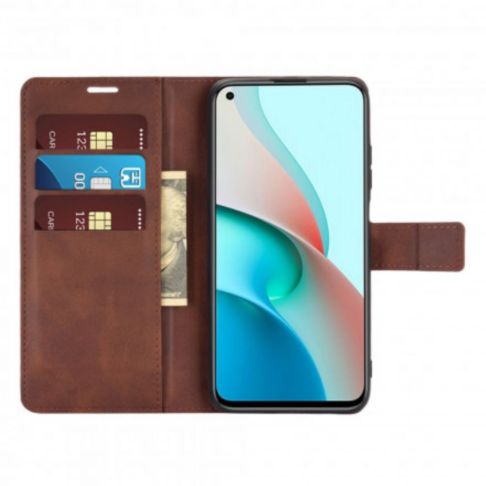 Flip Case Für Xiaomi Redmi Note 9 5G / 9T 5G Slim Extreme Lederoptik