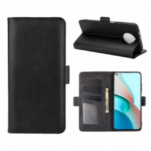 Lederhüllen Für Xiaomi Redmi Note 9 5G / 9T 5G Flip Case Doppelklappe