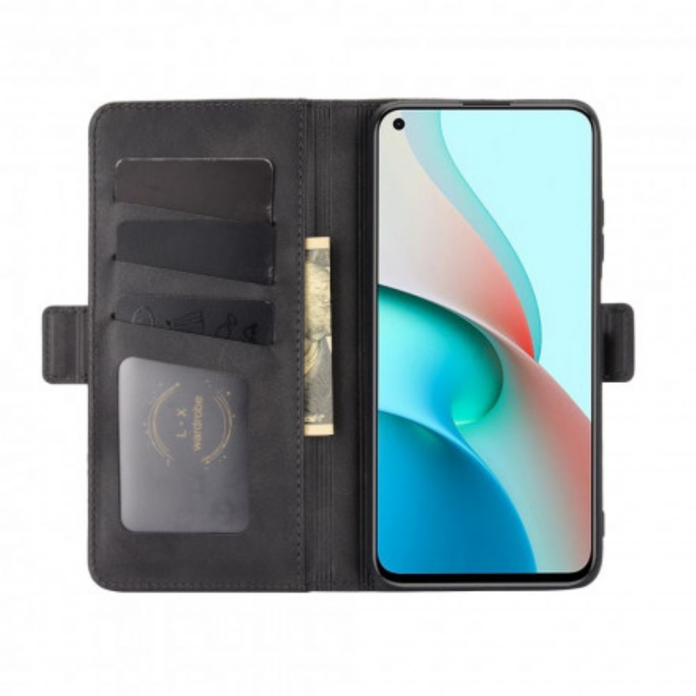 Lederhüllen Für Xiaomi Redmi Note 9 5G / 9T 5G Flip Case Doppelklappe