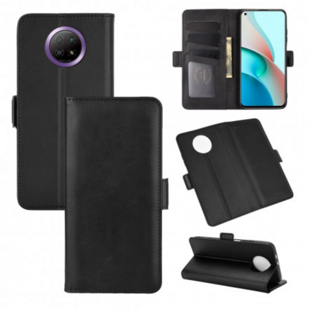 Lederhüllen Für Xiaomi Redmi Note 9 5G / 9T 5G Flip Case Doppelklappe