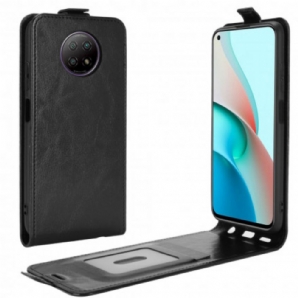 Lederhüllen Für Xiaomi Redmi Note 9 5G / 9T 5G Flip Case Ledereffekt Mit Vertikaler Klappe