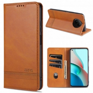 Schutzhülle Für Xiaomi Redmi Note 9 5G / 9T 5G Flip Case Azns-lederstil