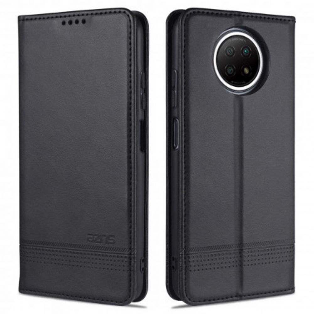 Schutzhülle Für Xiaomi Redmi Note 9 5G / 9T 5G Flip Case Azns-lederstil