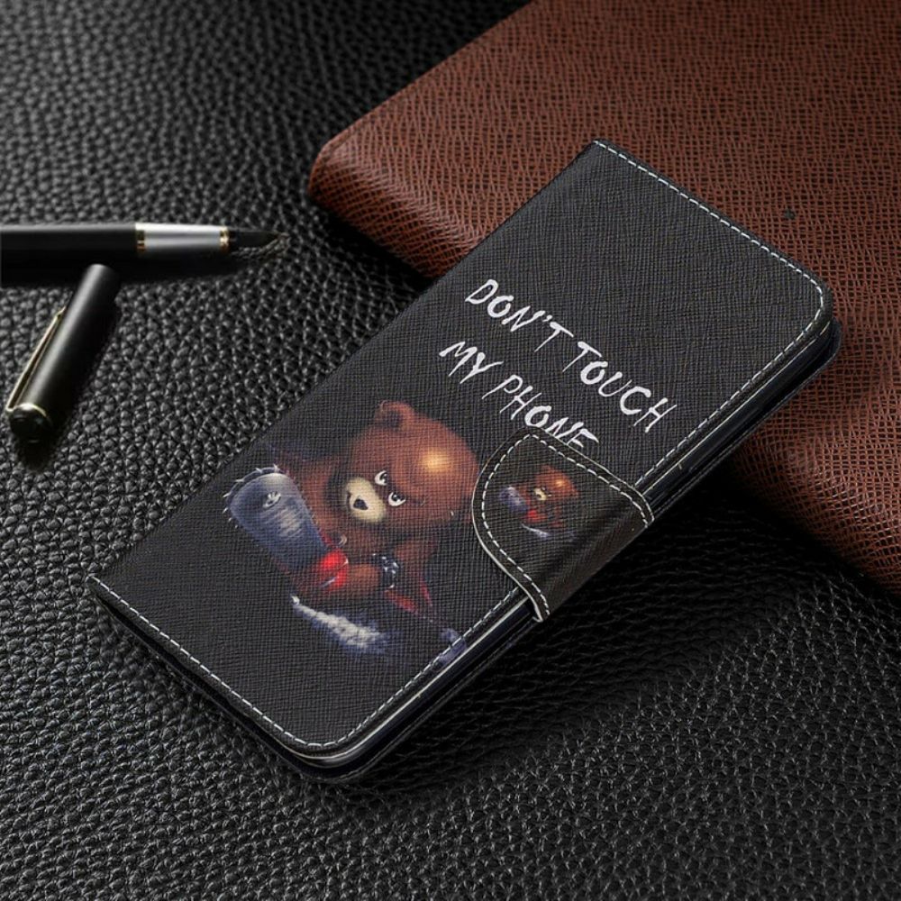 Flip Case Für Xiaomi Redmi Note 9 Gefährlicher Bär