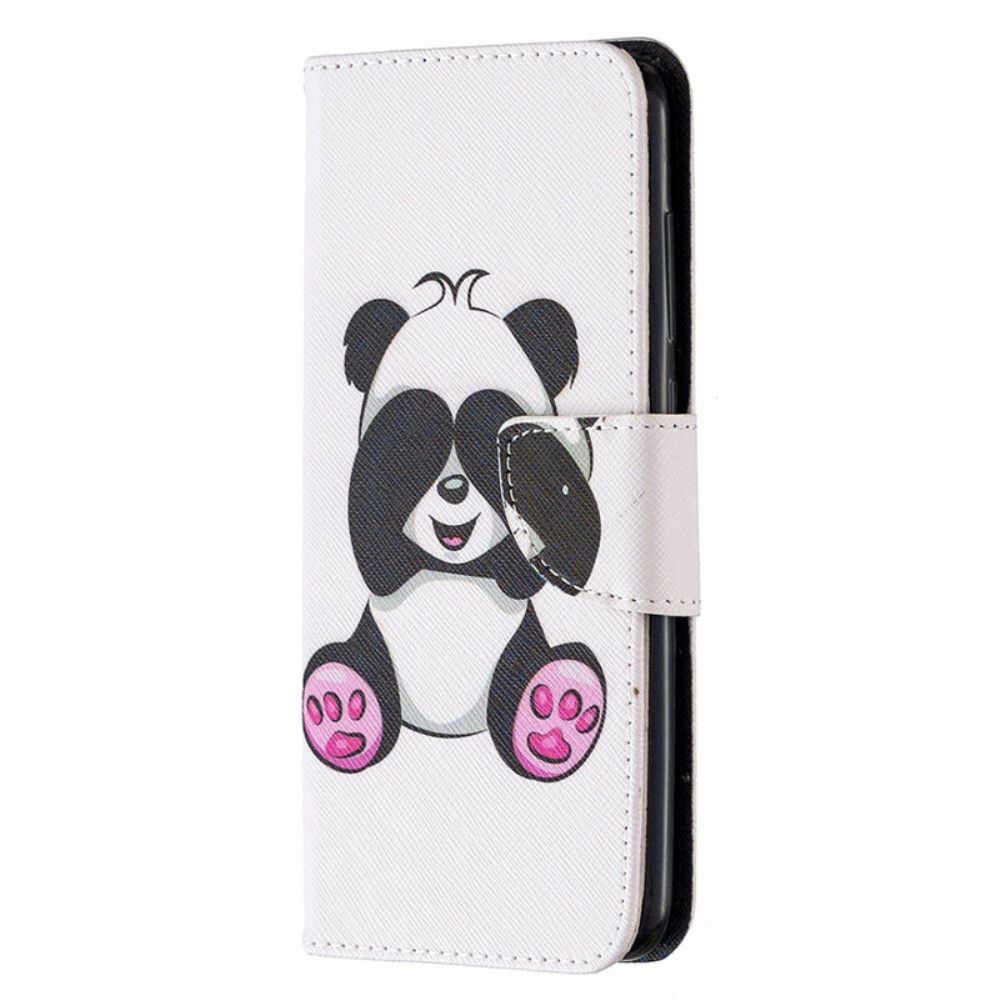 Flip Case Für Xiaomi Redmi Note 9 Panda-spaß