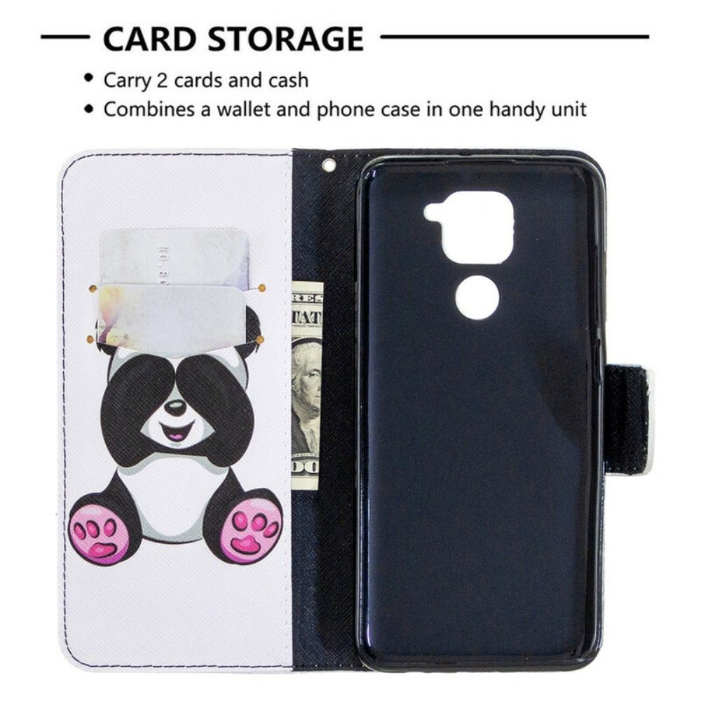 Flip Case Für Xiaomi Redmi Note 9 Panda-spaß