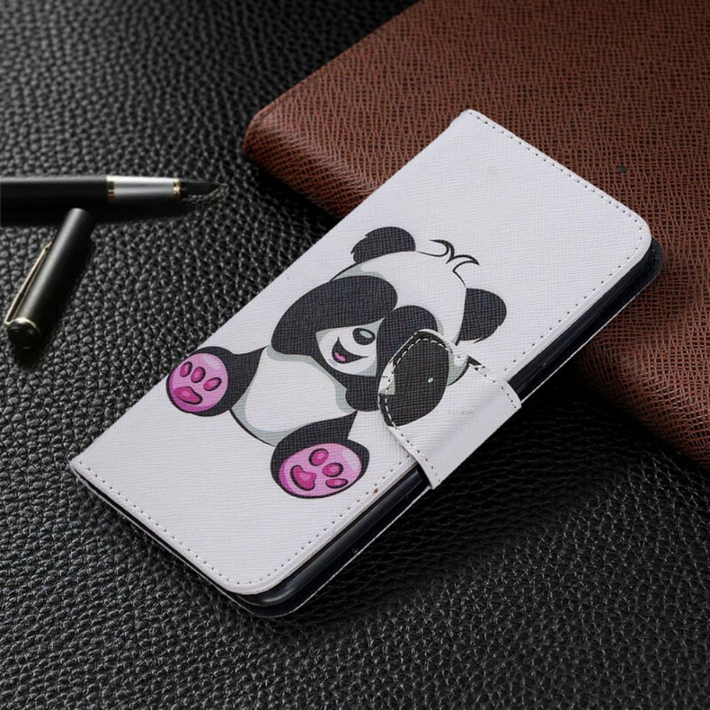 Flip Case Für Xiaomi Redmi Note 9 Panda-spaß