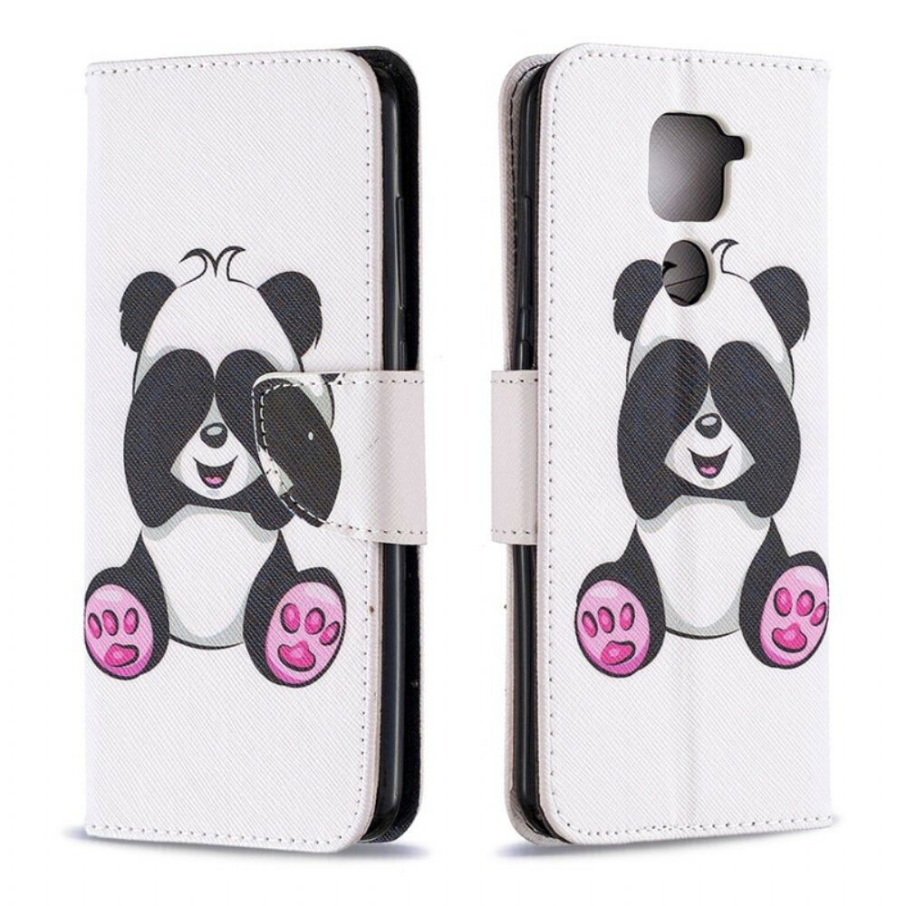 Flip Case Für Xiaomi Redmi Note 9 Panda-spaß