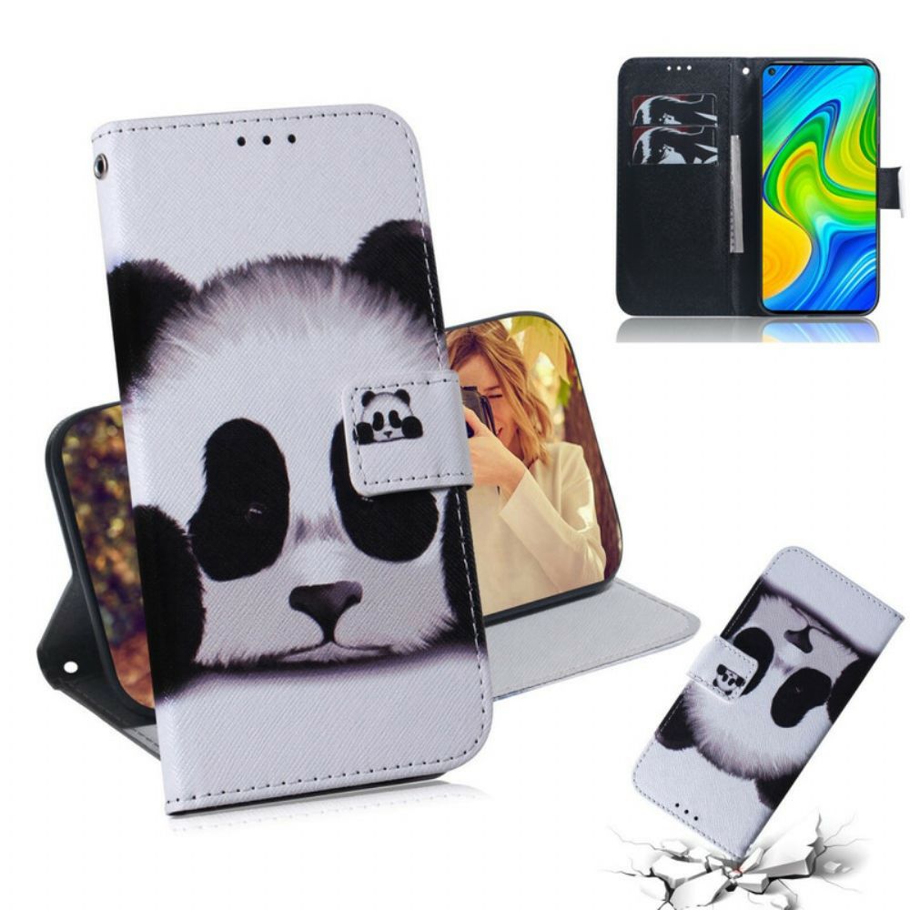 Flip Case Für Xiaomi Redmi Note 9 Pandagesicht