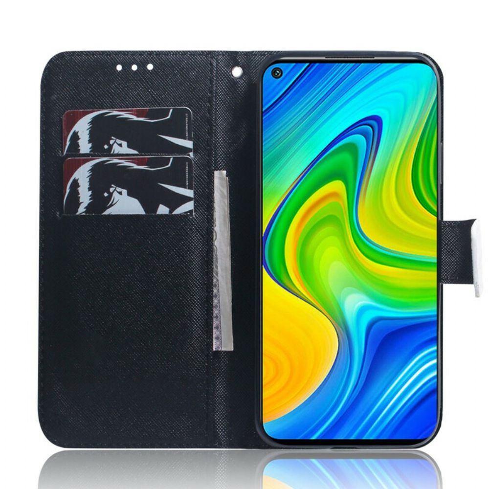 Flip Case Für Xiaomi Redmi Note 9 Pandagesicht