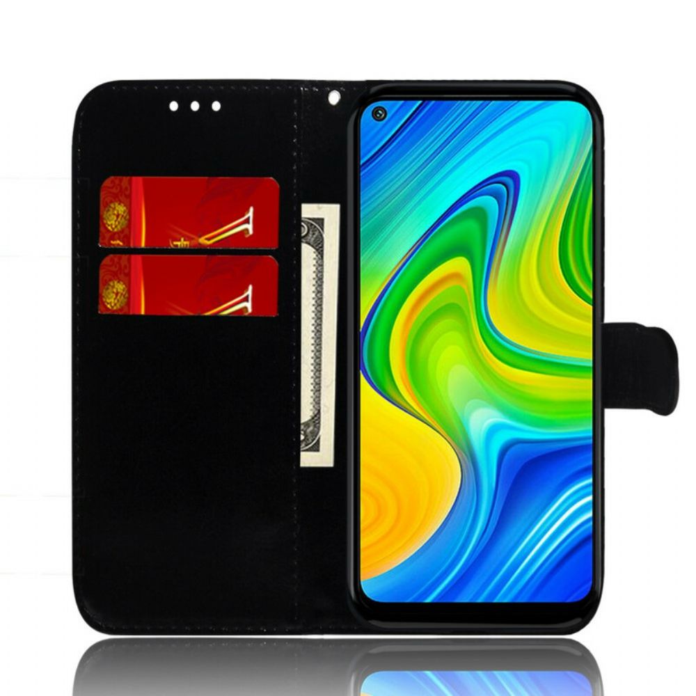 Flip Case Für Xiaomi Redmi Note 9 Reine Farbe