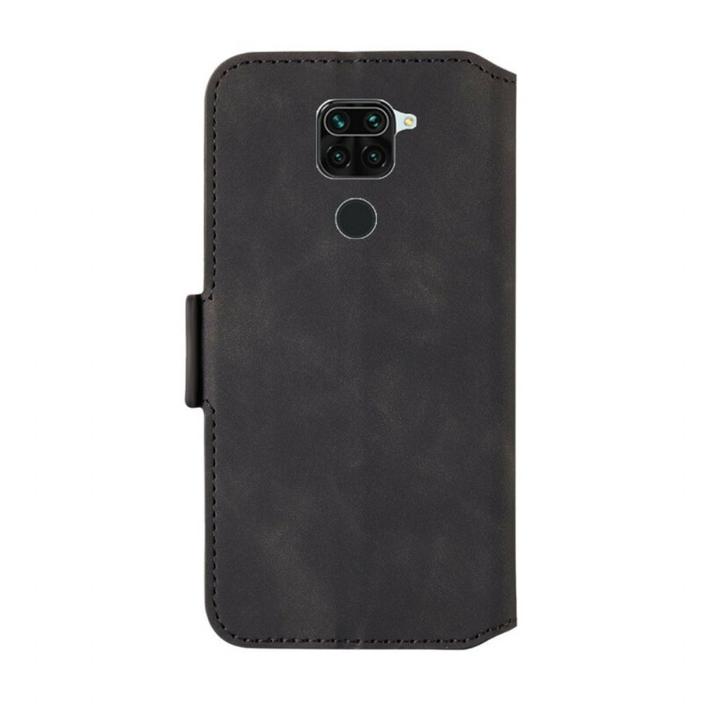 Flip Case Für Xiaomi Redmi Note 9 Zweifarbige Vertikale Linie