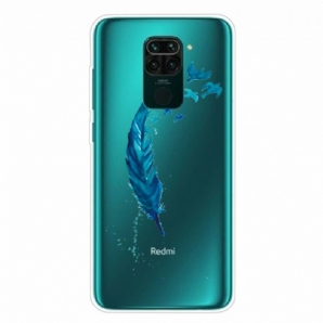 Handyhülle Für Xiaomi Redmi Note 9 Schöne Blaue Feder