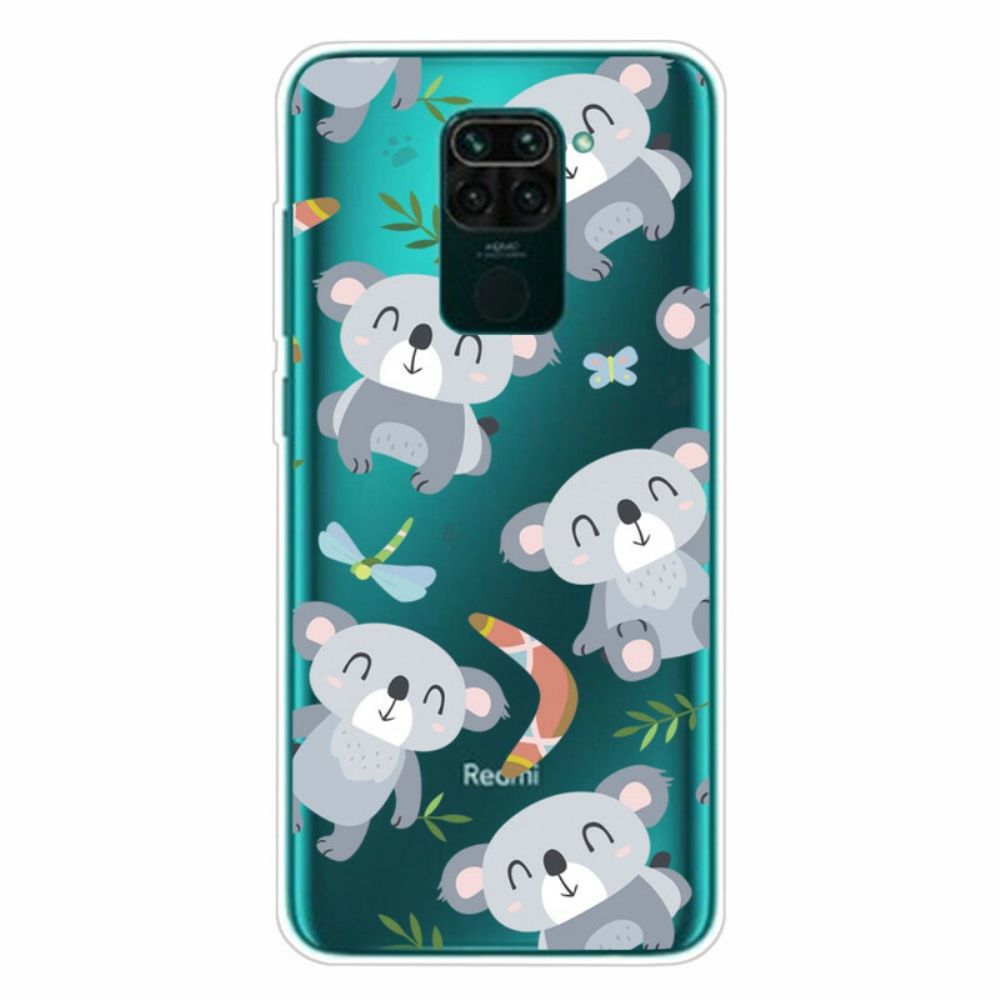 Hülle Für Xiaomi Redmi Note 9 Kleine Graue Pandas