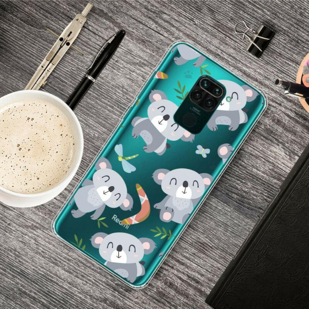 Hülle Für Xiaomi Redmi Note 9 Kleine Graue Pandas