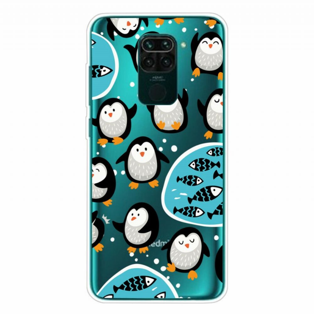 Hülle Für Xiaomi Redmi Note 9 Pinguine Und Fische