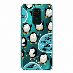 Hülle Für Xiaomi Redmi Note 9 Pinguine Und Fische