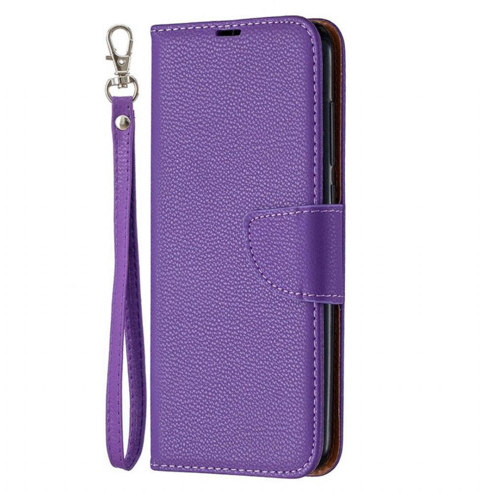 Lederhüllen Für Xiaomi Redmi Note 9 Flip Case Litschi-klappe Schräg