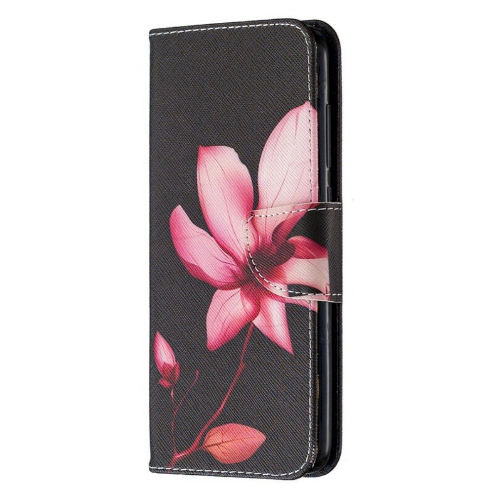 Lederhüllen Für Xiaomi Redmi Note 9 Rosa Blume