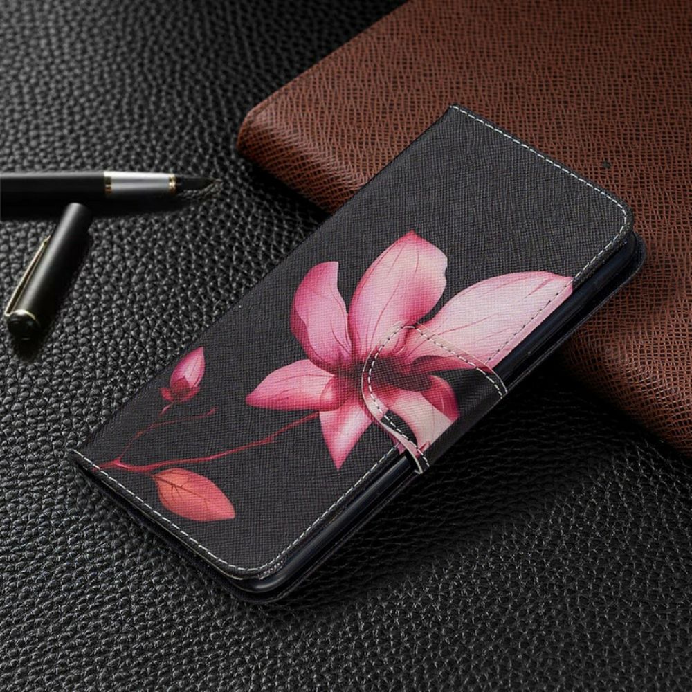 Lederhüllen Für Xiaomi Redmi Note 9 Rosa Blume