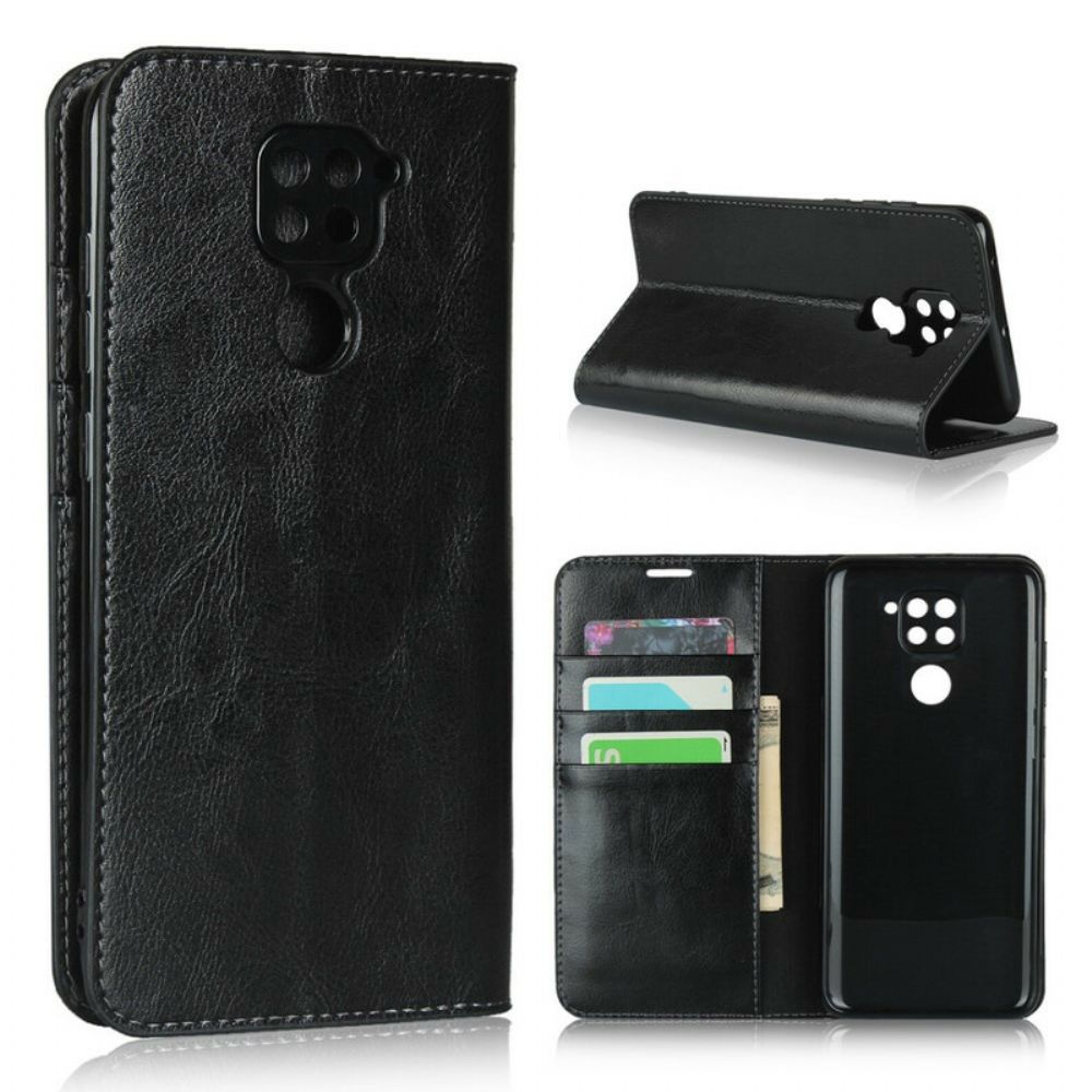 Schutzhülle Für Xiaomi Redmi Note 9 Flip Case Echtes Leder