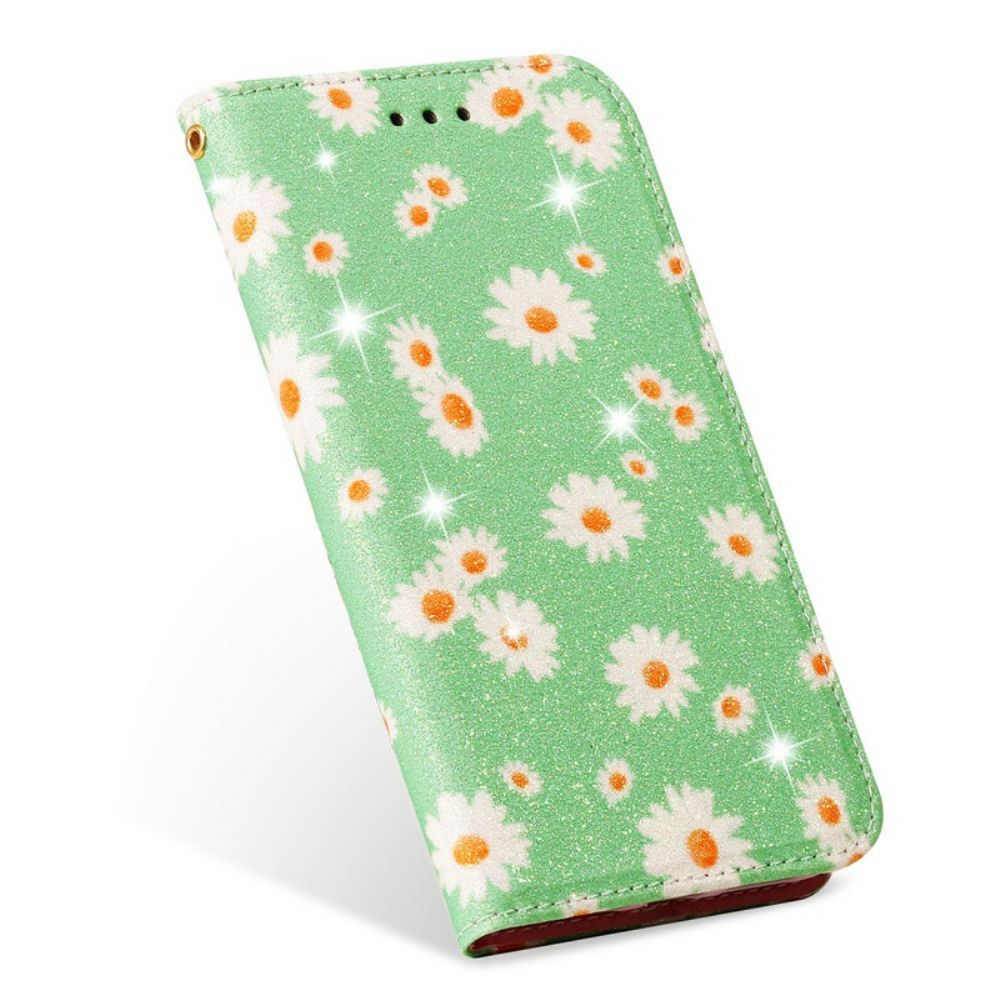 Schutzhülle Für Xiaomi Redmi Note 9 Flip Case Gänseblümchen