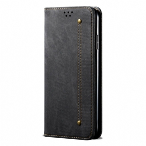 Schutzhülle Für Xiaomi Redmi Note 9 Flip Case Jeansstoff