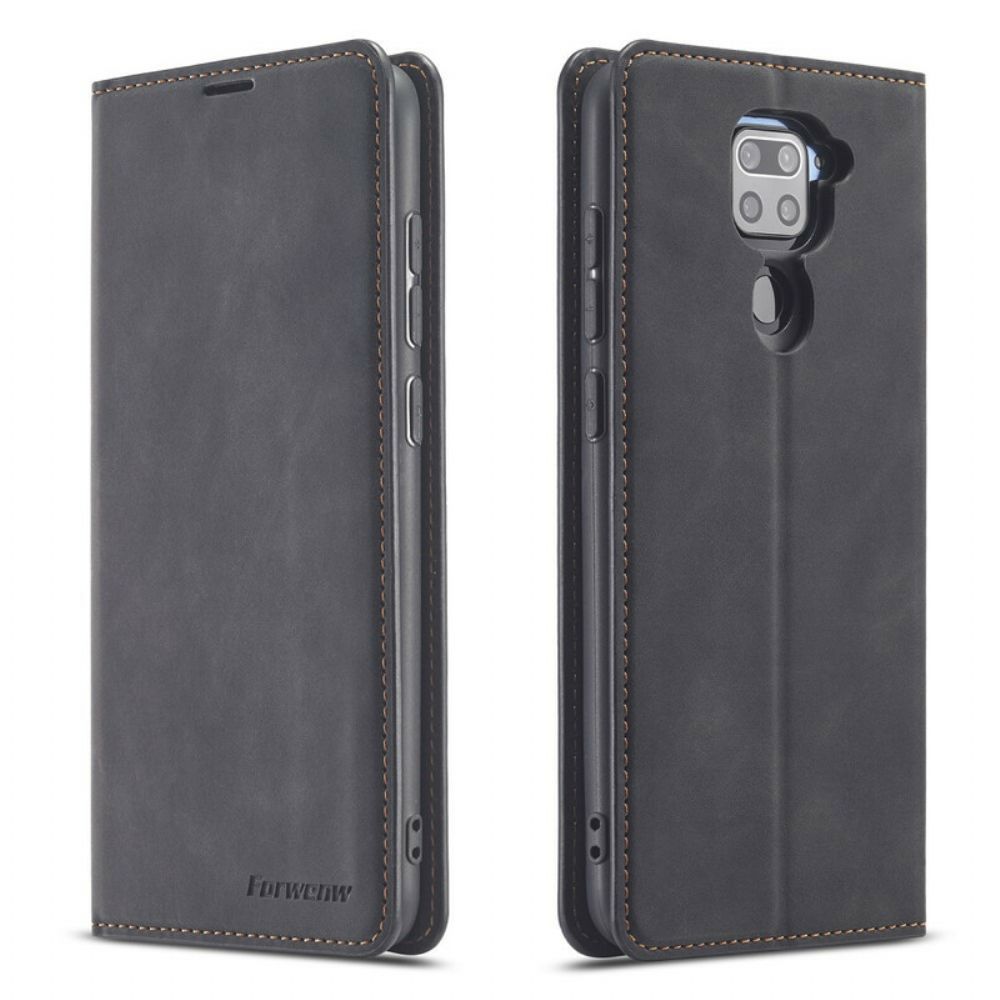 Schutzhülle Für Xiaomi Redmi Note 9 Flip Case Ledereffekt Vorderw