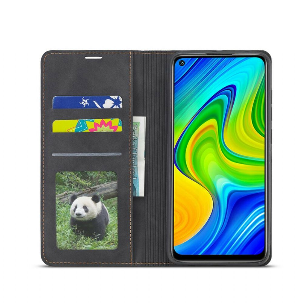 Schutzhülle Für Xiaomi Redmi Note 9 Flip Case Ledereffekt Vorderw