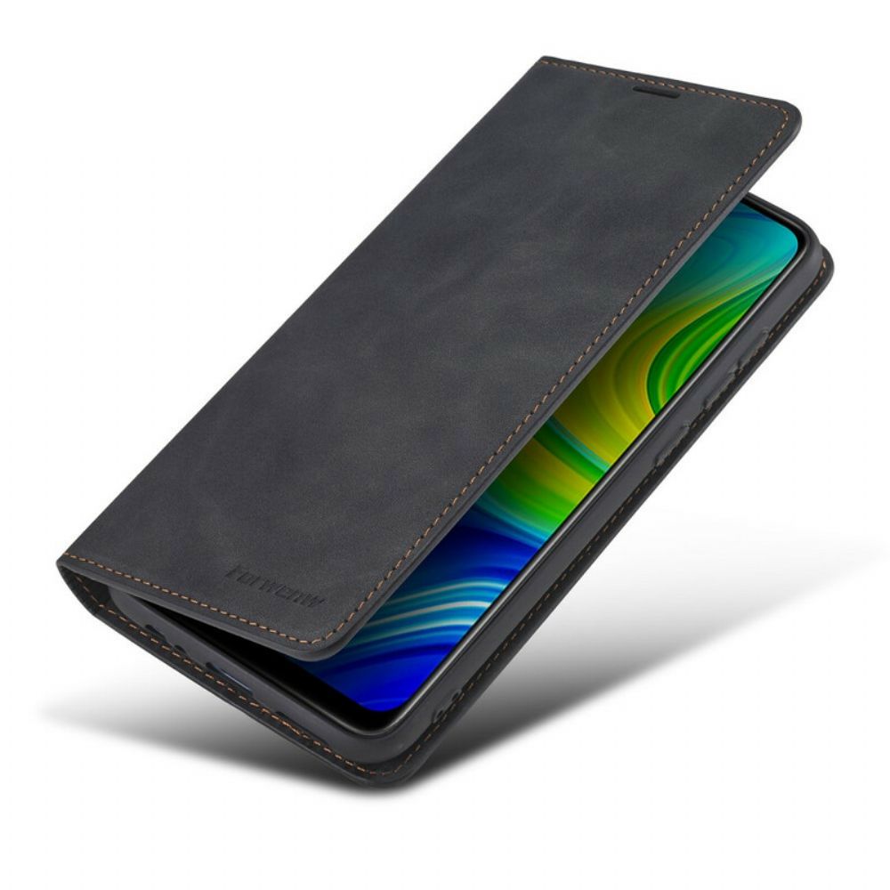 Schutzhülle Für Xiaomi Redmi Note 9 Flip Case Ledereffekt Vorderw