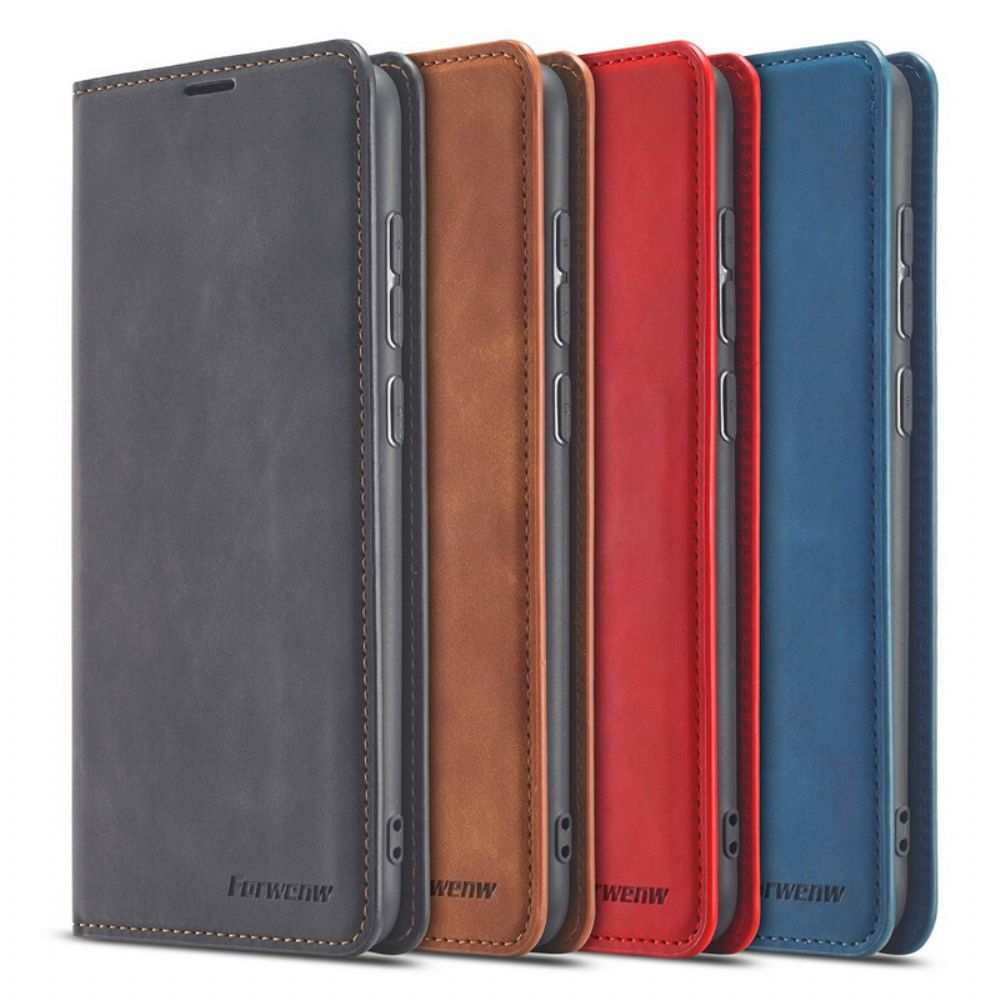 Schutzhülle Für Xiaomi Redmi Note 9 Flip Case Ledereffekt Vorderw